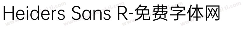 Heiders Sans R字体转换